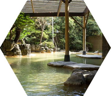 Large Open-air bath ONIYAMANOYU