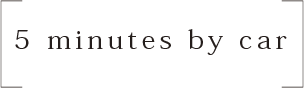 It's 5 min. by car from hotel.